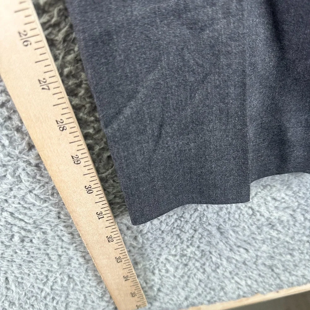 Banana Republic Pant Mens 42x32 Black Wool Dress Straight Slim Preppy Stretch